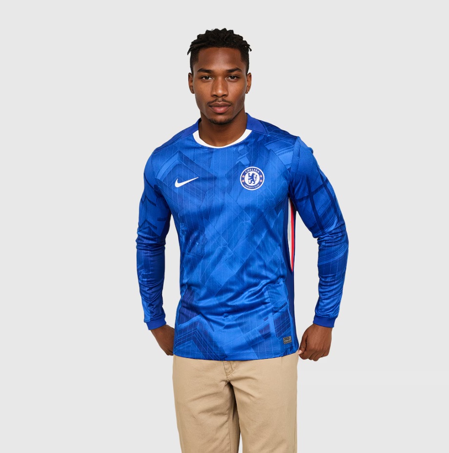 Футбольная форма Chelsea Nike Stadium Home Long Sleeve Shirt 2025-26
