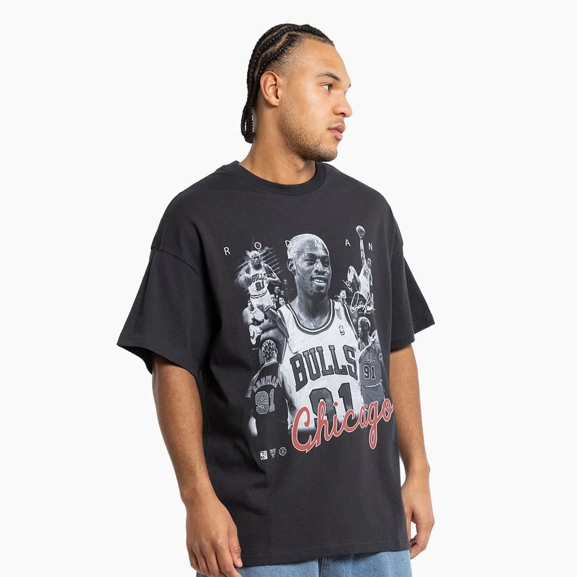 Футболка Mitchell & Ness Dennis Rodman Chicago Bulls Player Photo T-Shirt