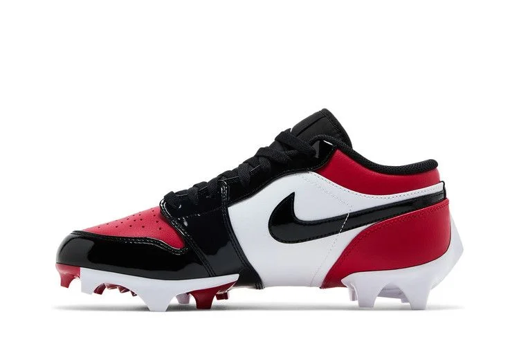 Кроссовки Air Jordan 1 Low TD Cleat 'Bred Toe'