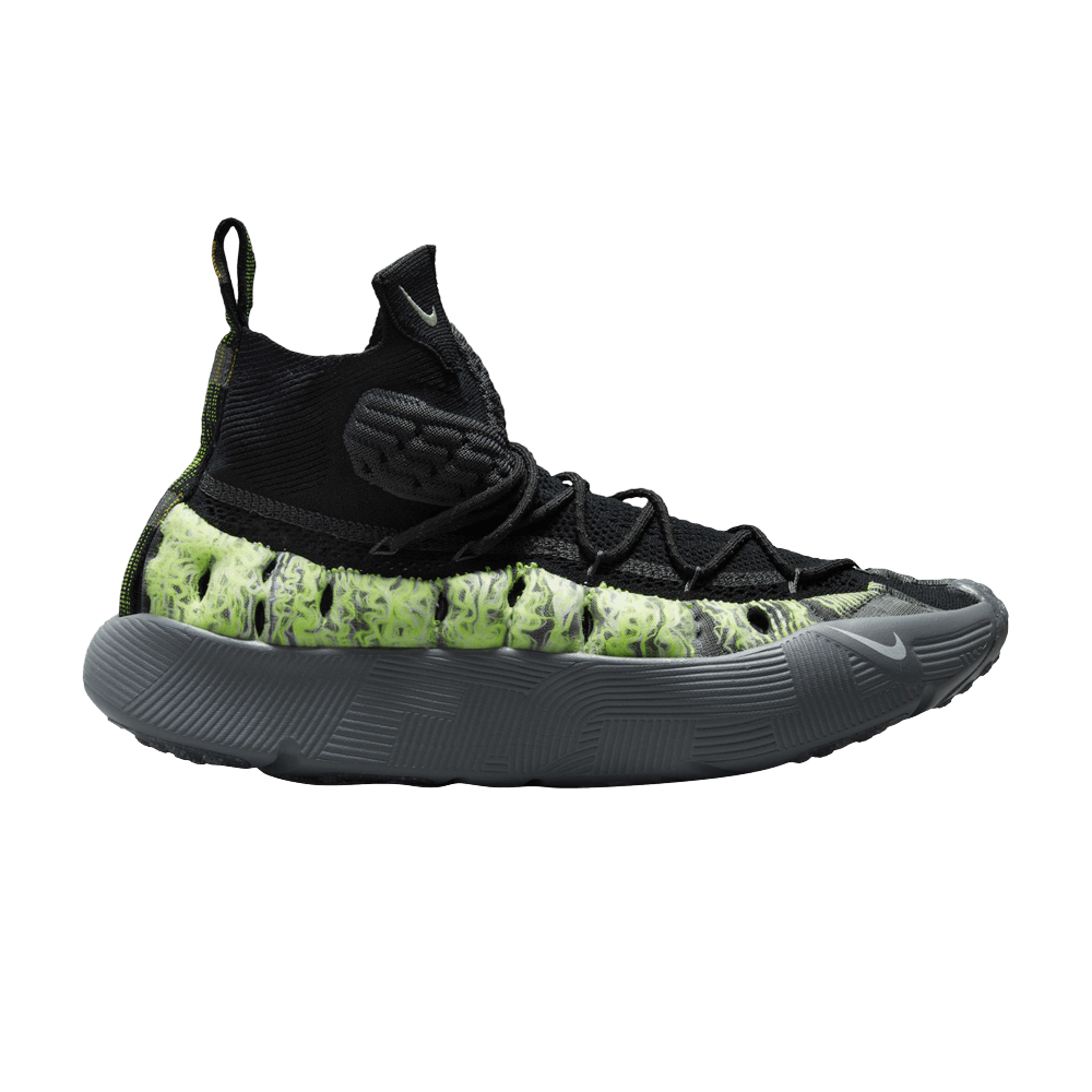 Кроссовки Nike ISPA Sense Flyknit 'Black Neon Green'