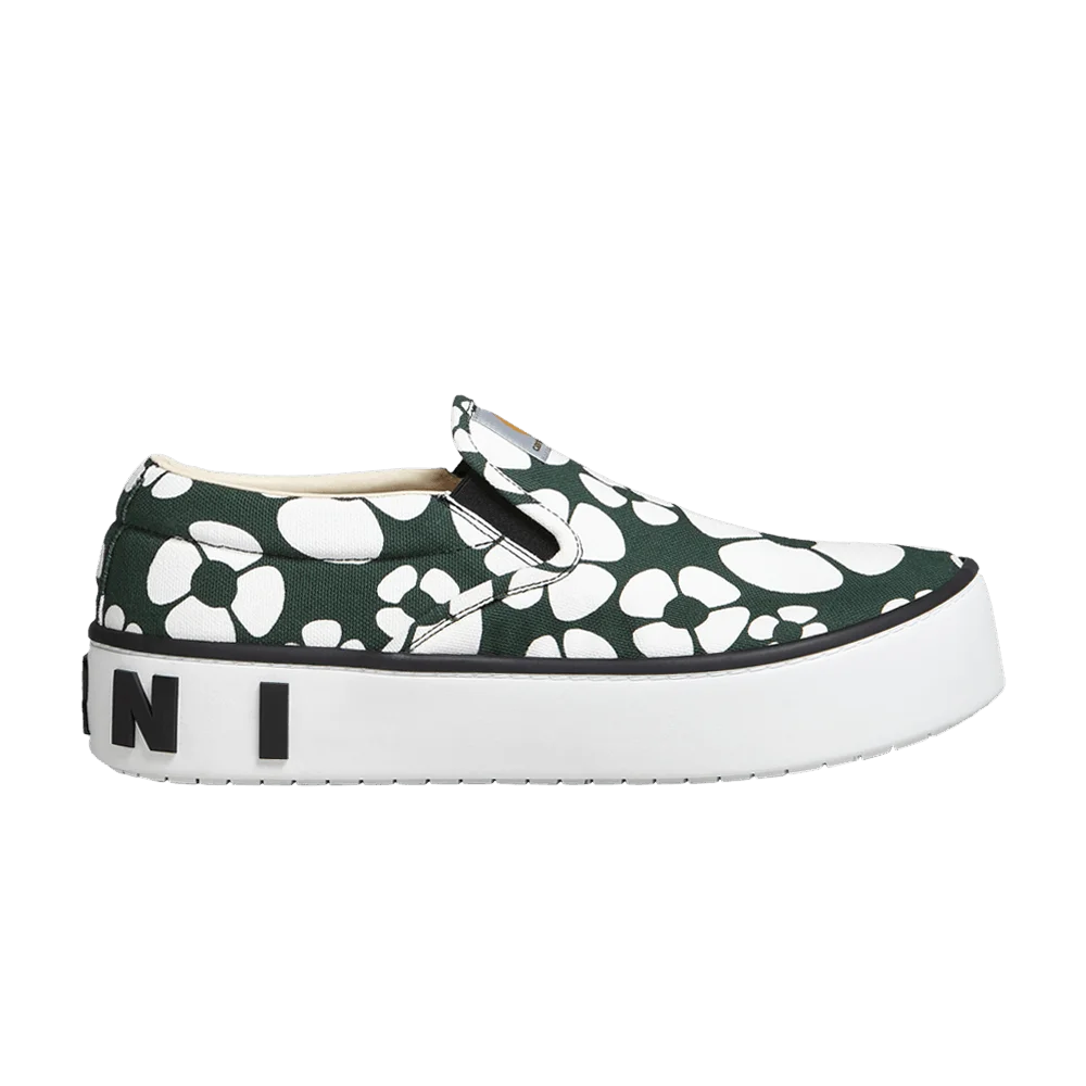 Кроссовки Carhartt WIP x Marni Wmns Paw Sneaker 'Forest Green Floral'