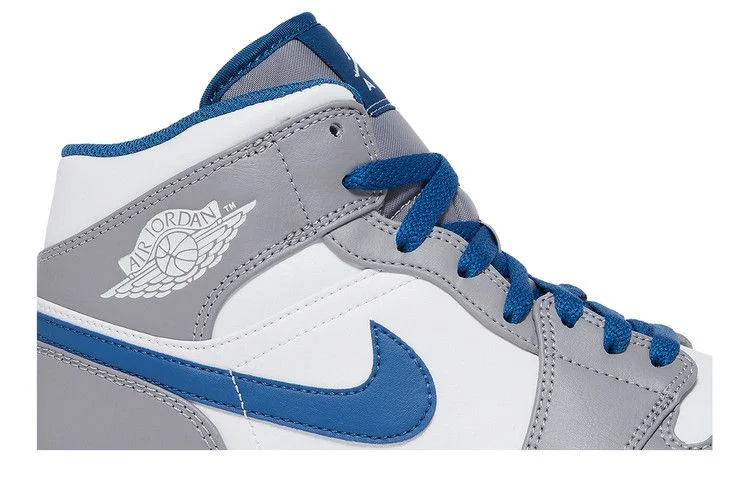Кроссовки Air Jordan 1 Mid 'Cement True Blue'