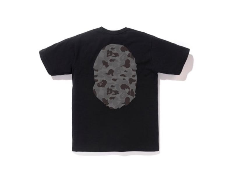 Футболка BAPE ABC Camo Big Ape Head Tee Black/Black