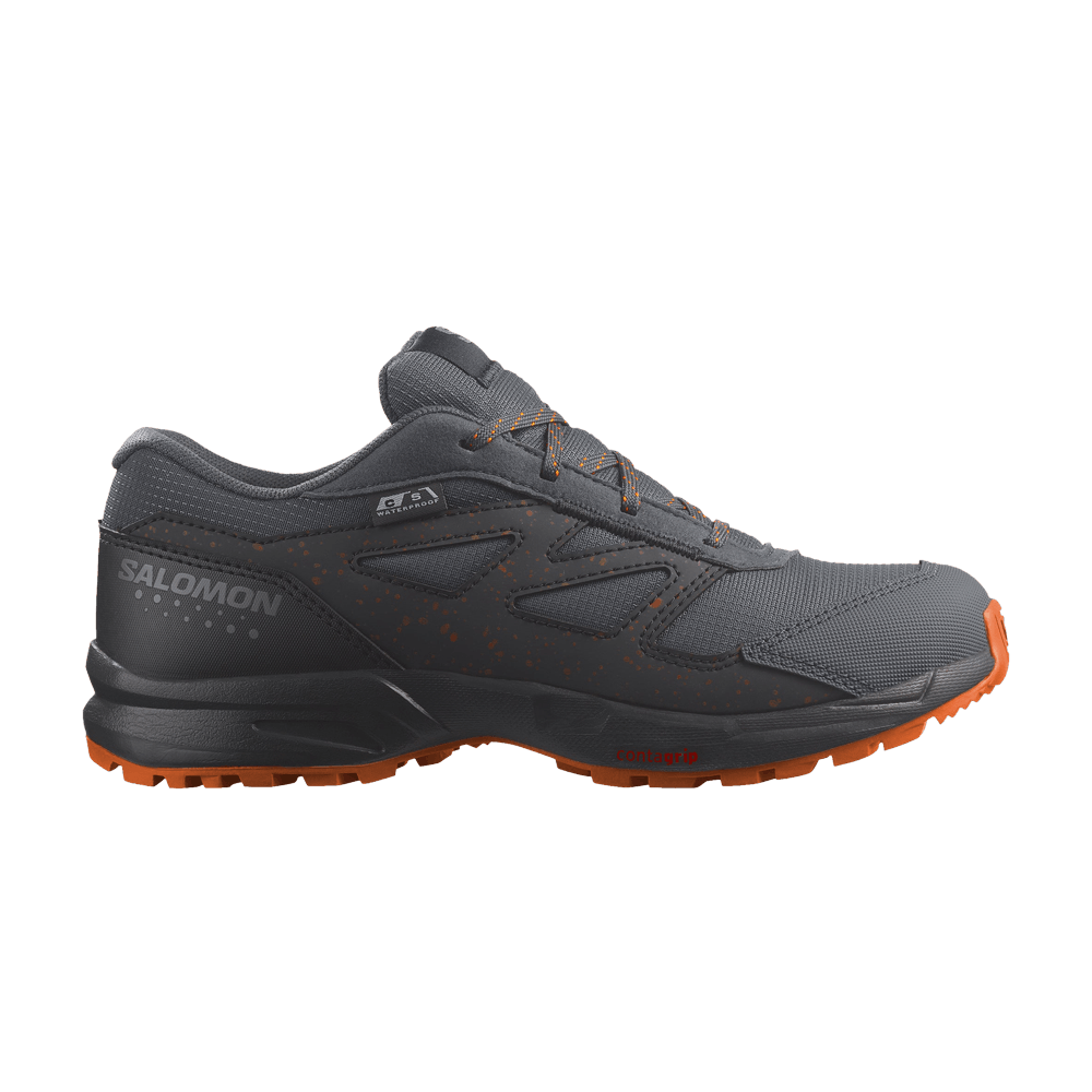 Кроссовки Salomon Outway CSWP Junior 'Ebony Shocking Orange Speckled'