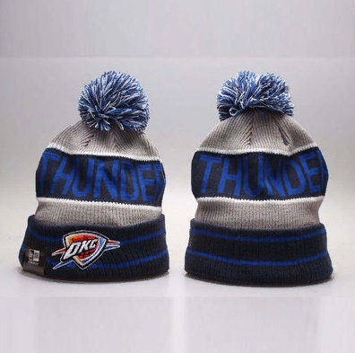 Шапка 2019 New Era NBA OKC Grey Black Hat