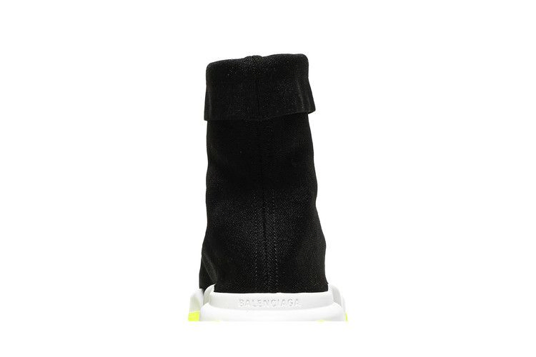Кроссовки Balenciaga Speed Sneaker Cuffed 'Black Yellow'