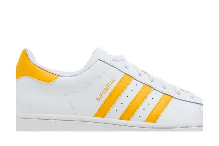 Кроссовки adidas Superstar 'White Crew Yellow'