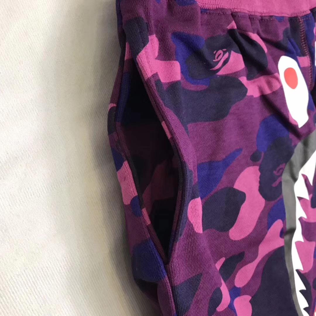 BAPE-Color-Camo-Shark-Sweat-Shorts-Purple-6