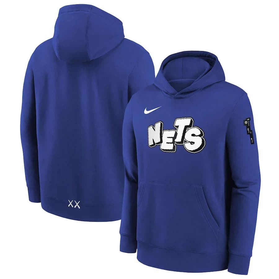 Худи Nike Brooklyn Nets 2024 City Edition Courtside Youth NBA Dri-Fit Hoodie