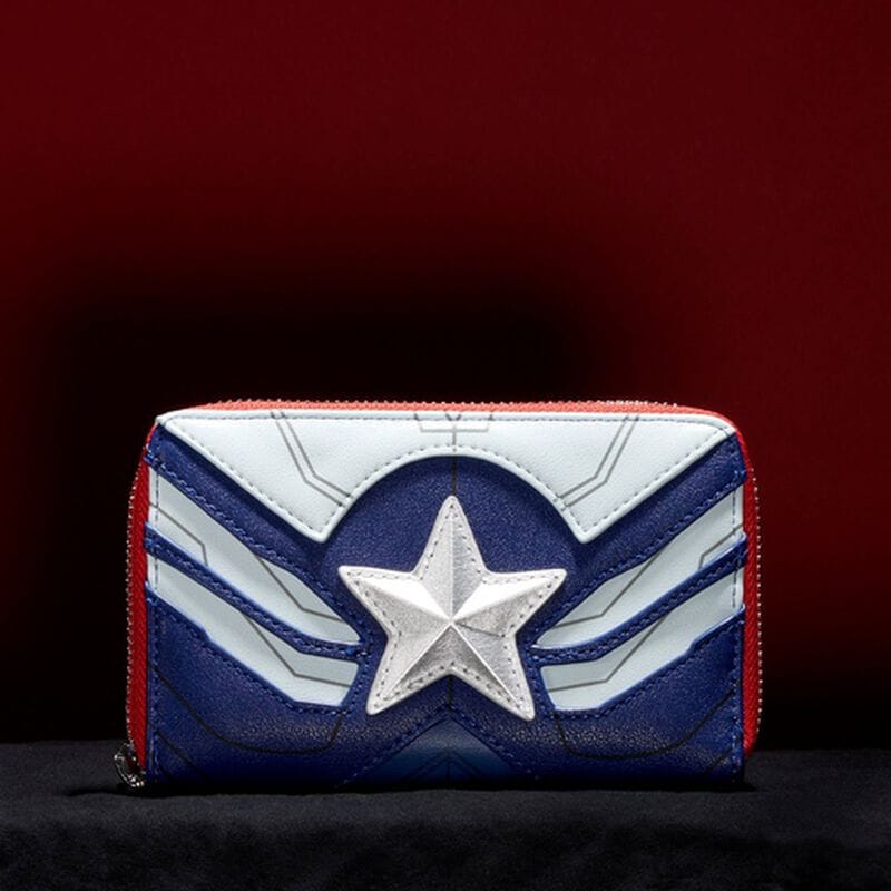 Кошелёк Falcon Captain America Cosplay Zip Around Wallet
