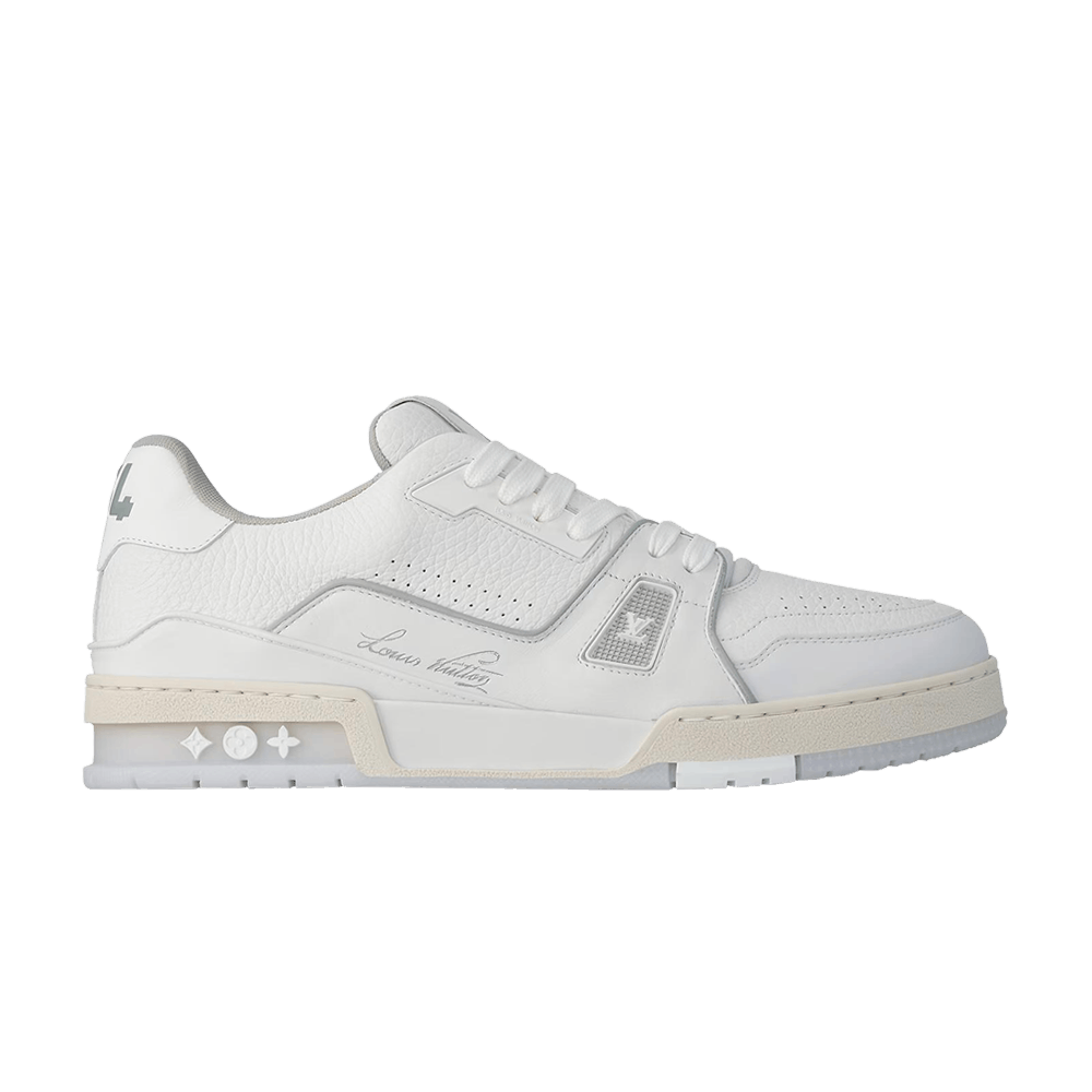 Кроссовки Louis Vuitton Trainer 'White Silver Grey'