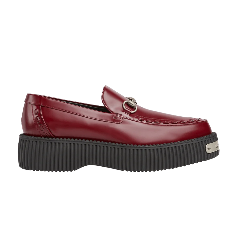 Krossovki-Gucci-Horsebit-Creeper-Loafer-Rosso-Ancora-Red