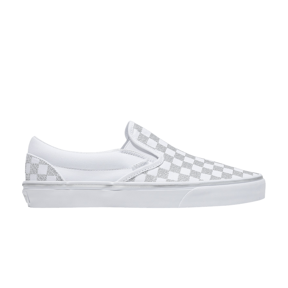 Кроссовки Vans Classic Slip-On 'Metallic True White'