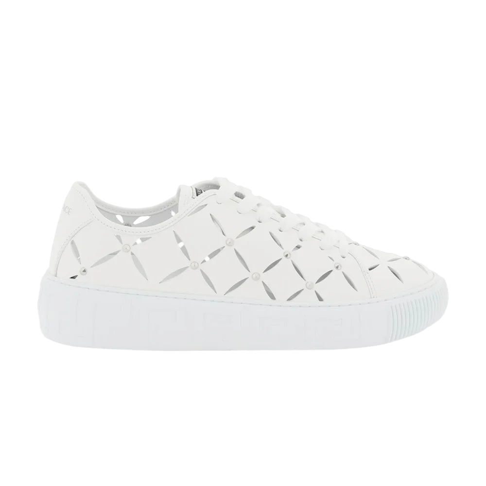 Кроссовки Versace Greca Sneaker 'Cut-Out Stud - White'