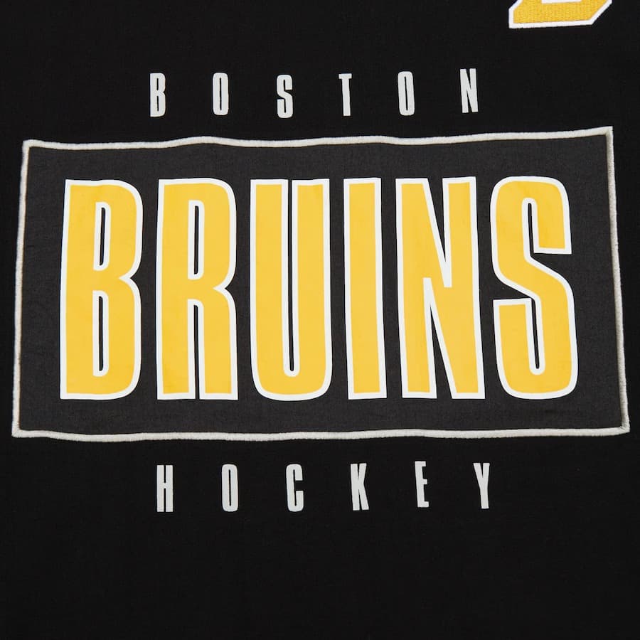 Футболка Mitchell & Ness Black Boston Bruins Team OG 2.0 Premium T-Shirt