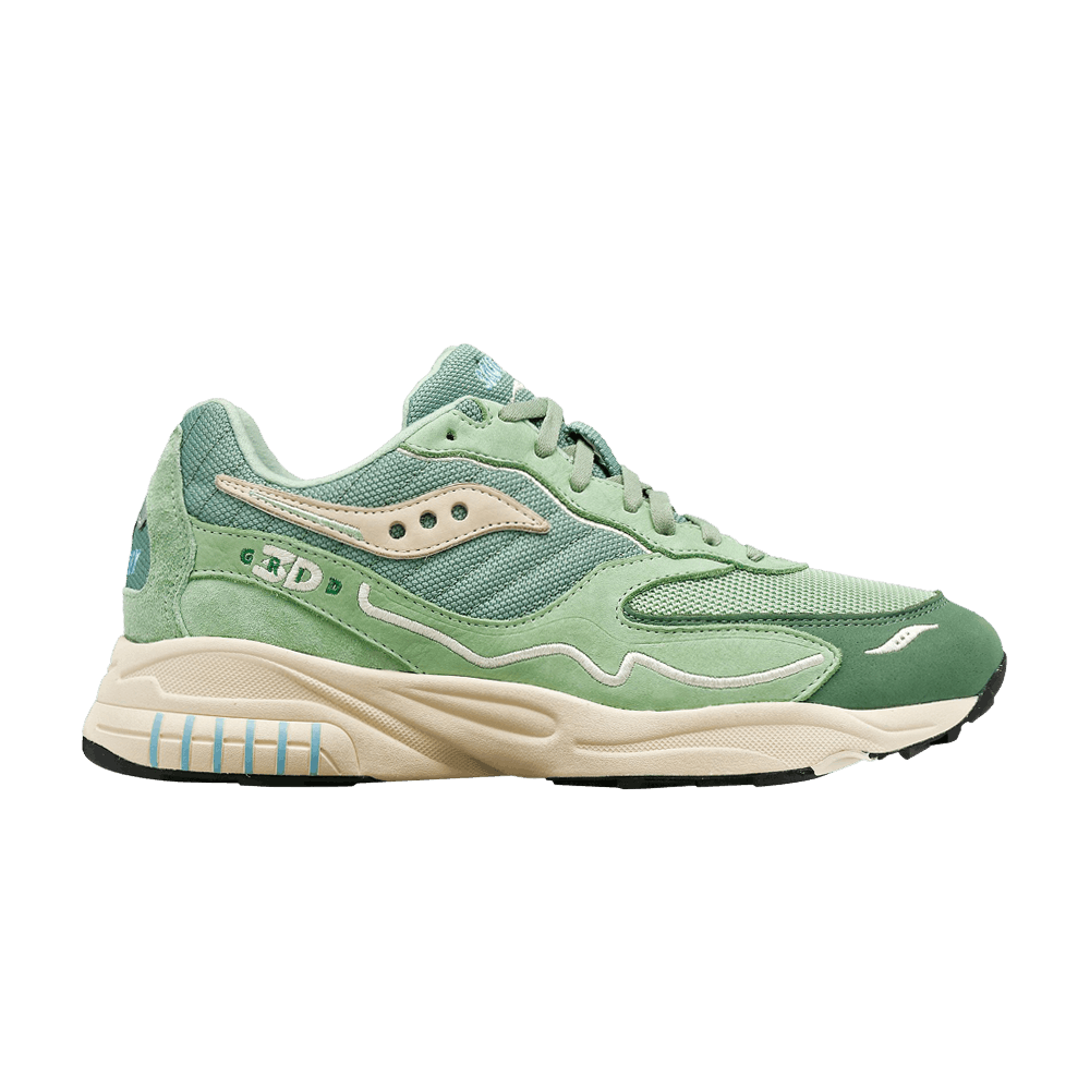 Кроссовки Saucony 3D Grid Hurricane Premium 'Green Cream'