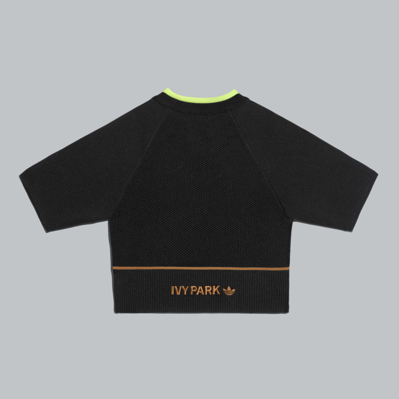 Спортивный топ adidas Ivy Park Knit Crop Top Black/Mesa