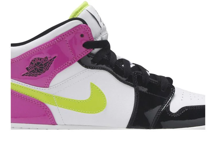 Кроссовки Air Jordan 1 Mid SE GS 'Cyber Active Fuchsia'