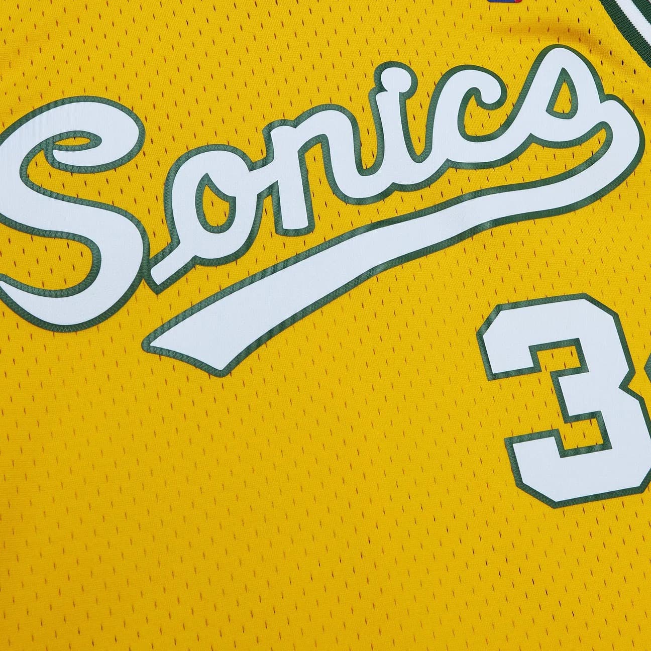 Баскетбольная джерси 2003-04 Seattle Supersonics Ray Allen #34 Swingman Hardwood Classics Yellow Jersey