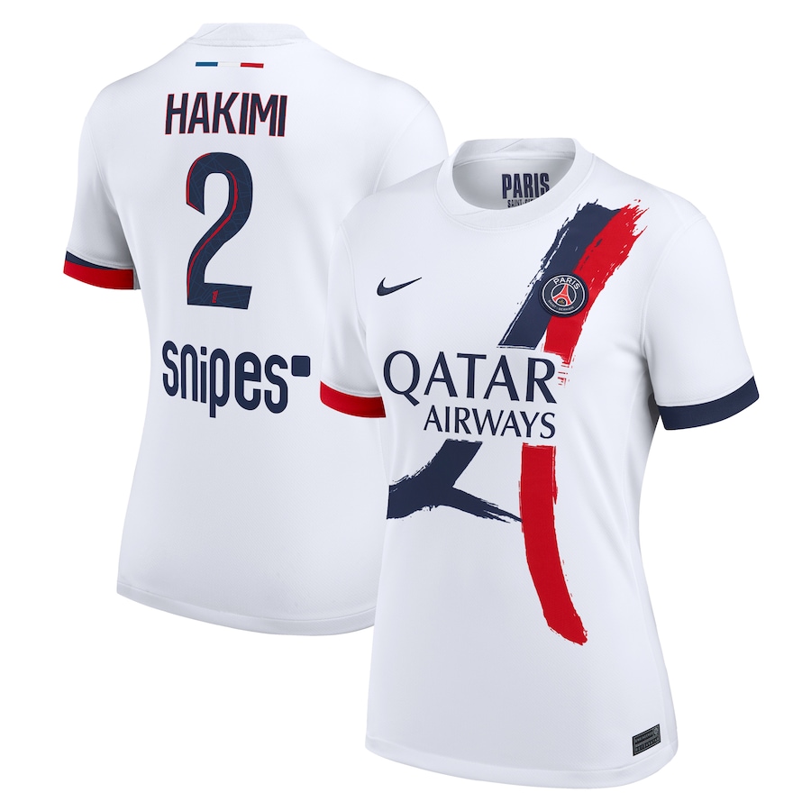 Женское футбольное джерси PSG Nike Away Stadium Shirt 2025-26 - Hakimi 2