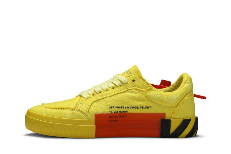 Кроссовки Off-White Vulc Sneaker 'Yellow Red'