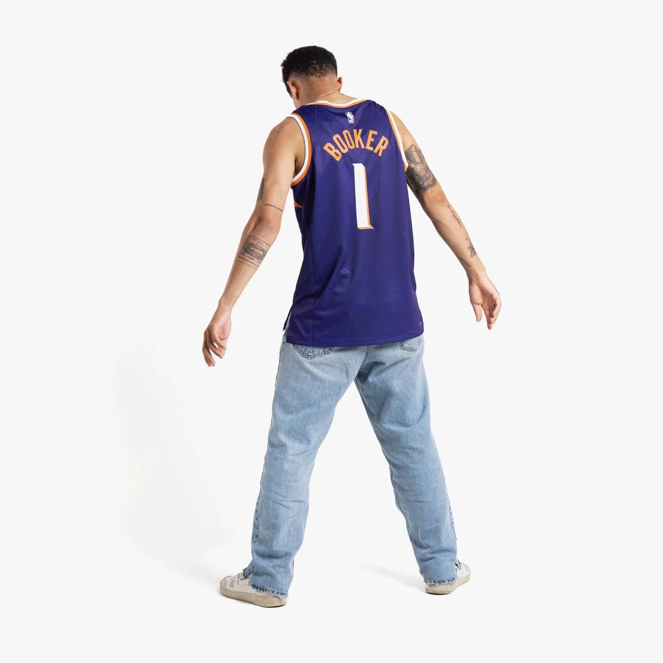 2023-24-Phoenix-Suns-Devin-Booker-1-Swingman-Icon-Edition-Purple-Jersey-4