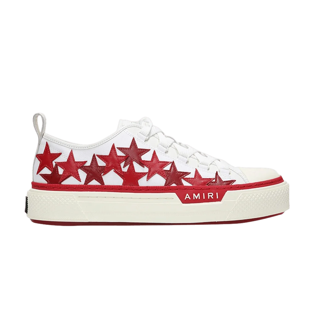 Krossovki-Amiri-Stars-Court-Low-White-Red