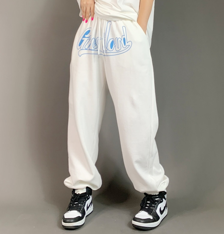 Спортивные брюки 2021 Ghostland Hip-hop Style Sweatpants White