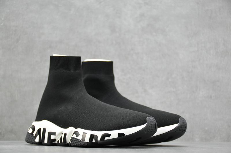 Balenciaga-Speed-Trainer-Graffiti-Black-White-6
