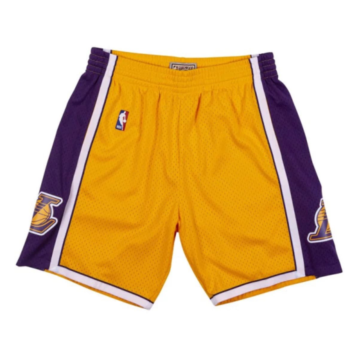 Mitchell-Ness-Los-Angeles-Lakers-2009-10-Hardwood-Classics-Throwback-Swingman-NBA-Shorts-6