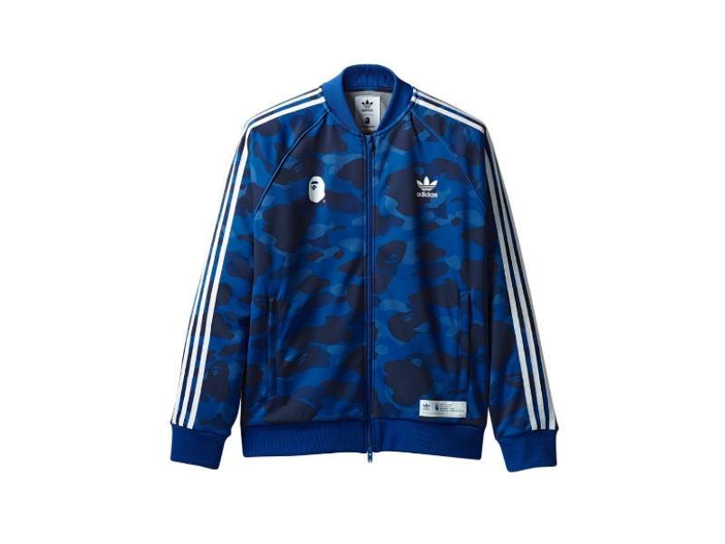 Олимпийка Bape x adidas adicolor Track Top Blue