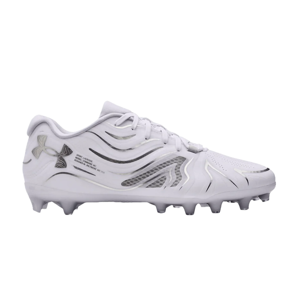 Кроссовки Under Armour Command MC Lacrosse 'White Metallic Silver'