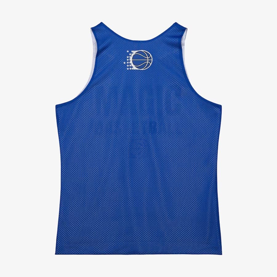 Майка Mitchell & Ness Blue Orlando Magic Vintage Logo Mesh Practice Tank Top