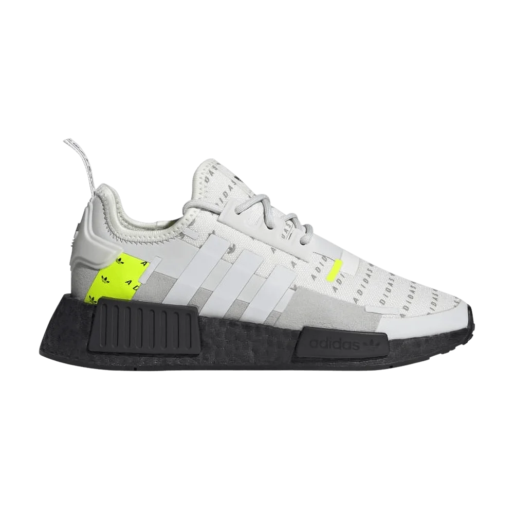 Krossovki-Adidas-NMD_R1-J-All-Over-Logo-White-Team-Solar-Yellow