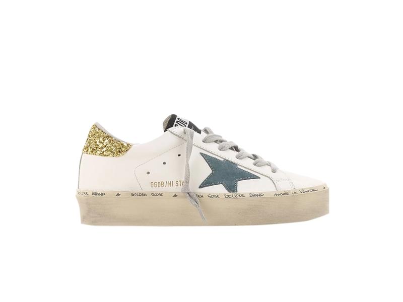 Кроссовки Golden Goose Wmns Hi Star White Gold