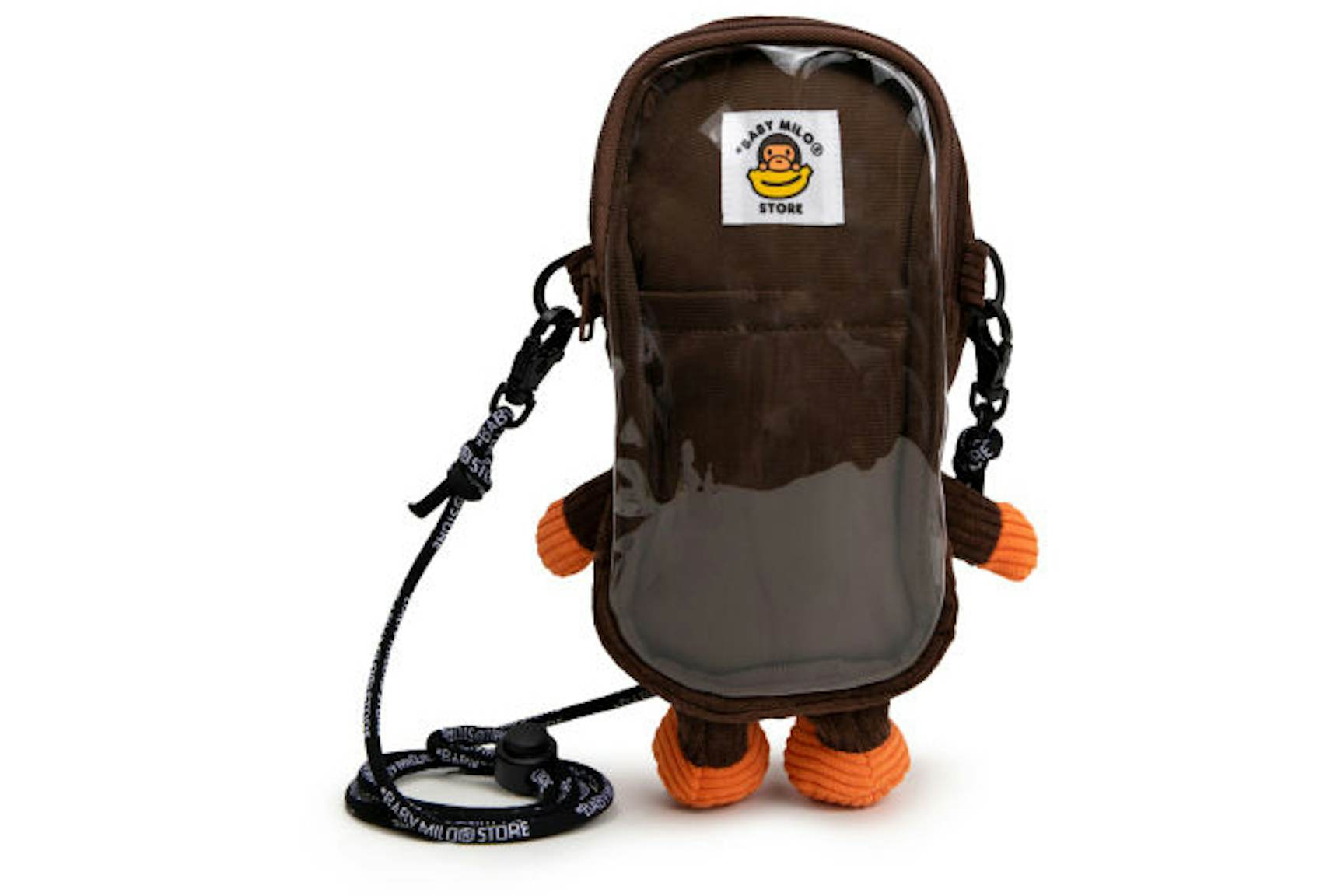 BAPE-Baby-Milo-Corduroy-Plush-Mobile-Bag-Brown-2