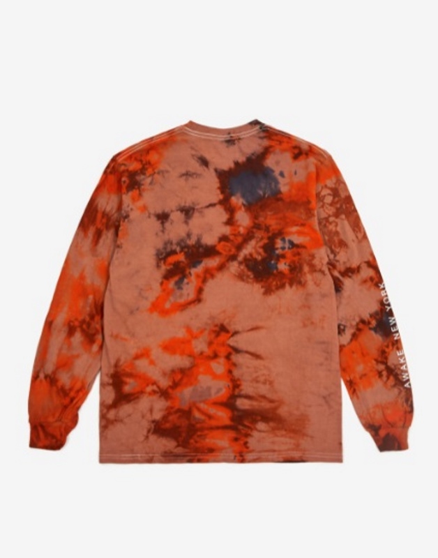 Футболка Awake Mother Mary L/S Tee Tie Dye Orange