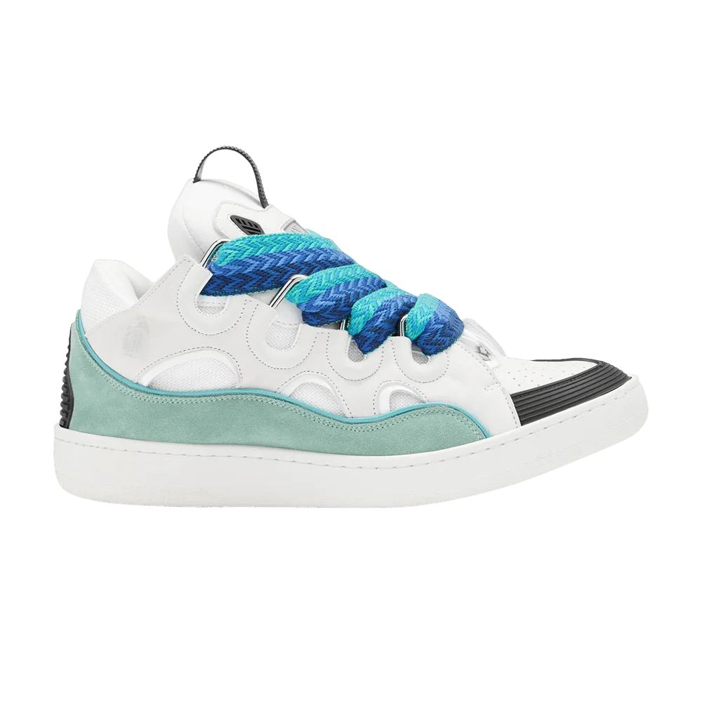 Krossovki-Lanvin-Curb-Sneakers-White-Green