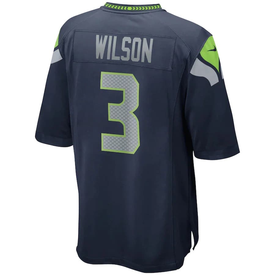 Футболка Nike Russell Wilson Seattle Seahawks Home NFL Game Jersey