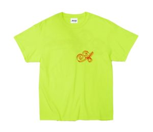 Awake-Ribbon-Script-Logo-Tee-Neon-Yellow-300x258