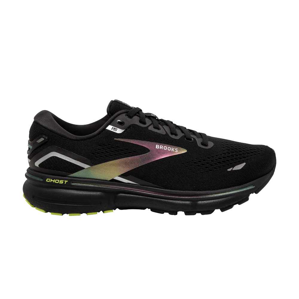 Кроссовки Brooks Ghost 15 'Black Lime'