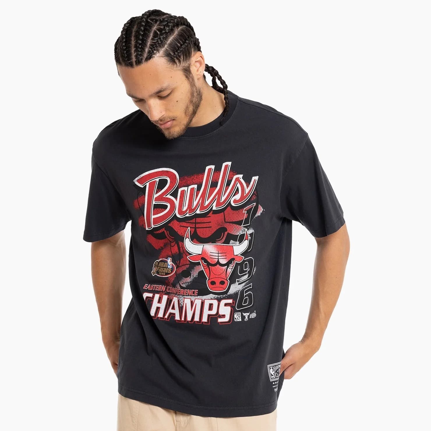 Футболка Mitchell & Ness Chicago Bulls Script Conference Champs Vintage NBA T-Shirt