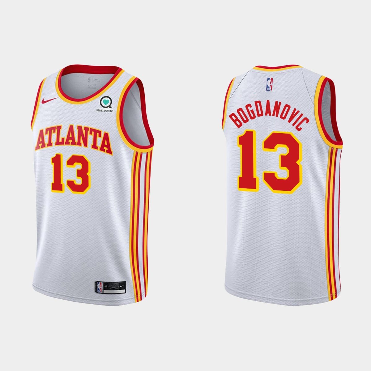 2020-21-Atlanta-Hawks-13-Bogdan-Bogdanovic-White-Association-Jersey