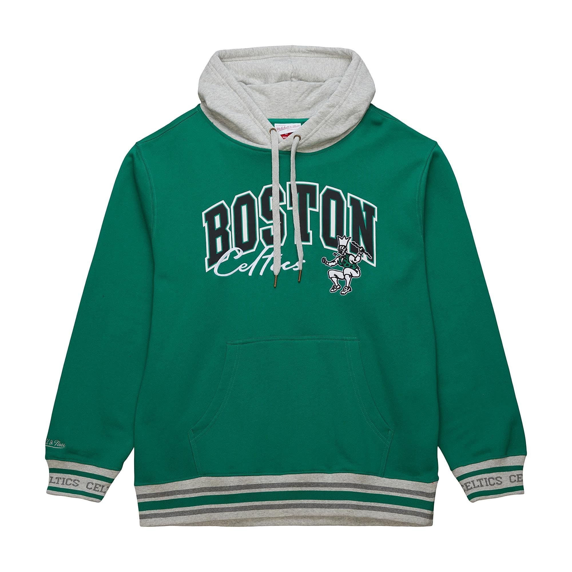 Худи Mitchell & Ness Premium Fleece Vintage Logo Boston Celtics Hoodie