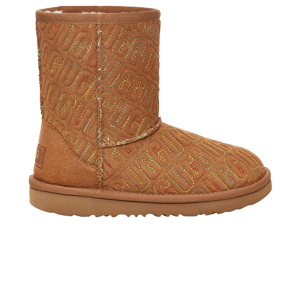 Кроссовки UGG Classic II Boot Kids 'Graphic Stitch - Chestnut'