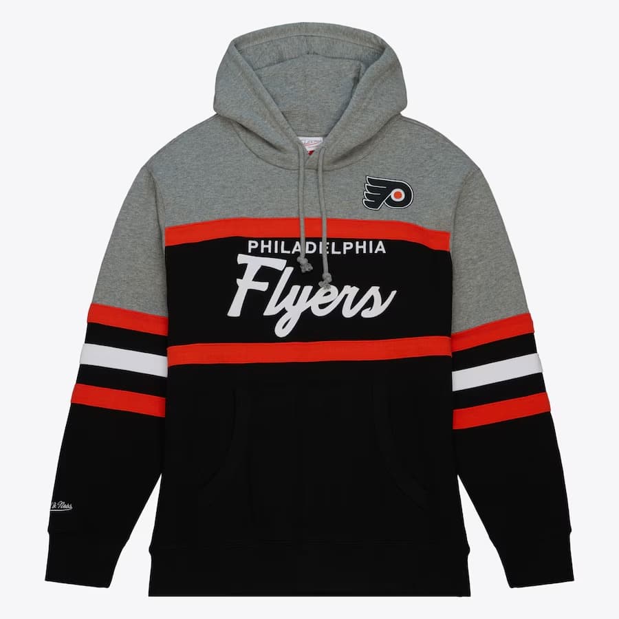 Худи Mitchell & Ness Black Philadelphia Flyers Head Coach Pullover Hoodie