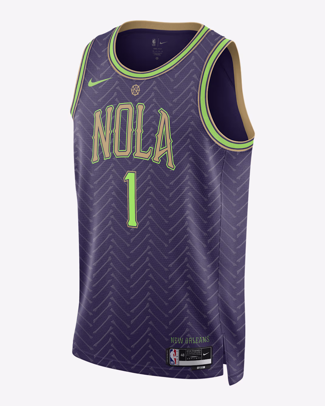 Баскетбольное джерси Nike NBA Zion Williamson NOP 24-25 City Edition Swingman