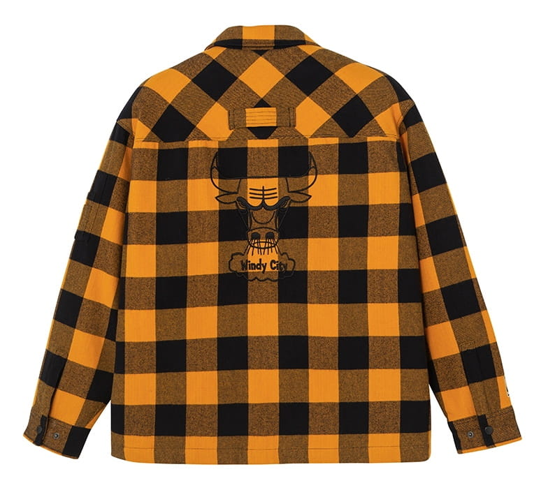 Рубашка 2020 Chicago Bulls Cotton Check Shirt