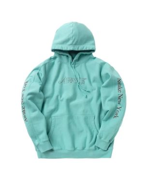 Awake-Classic-Outline-Logo-Paneled-Embroidered-Hoodie-Teal-300x380