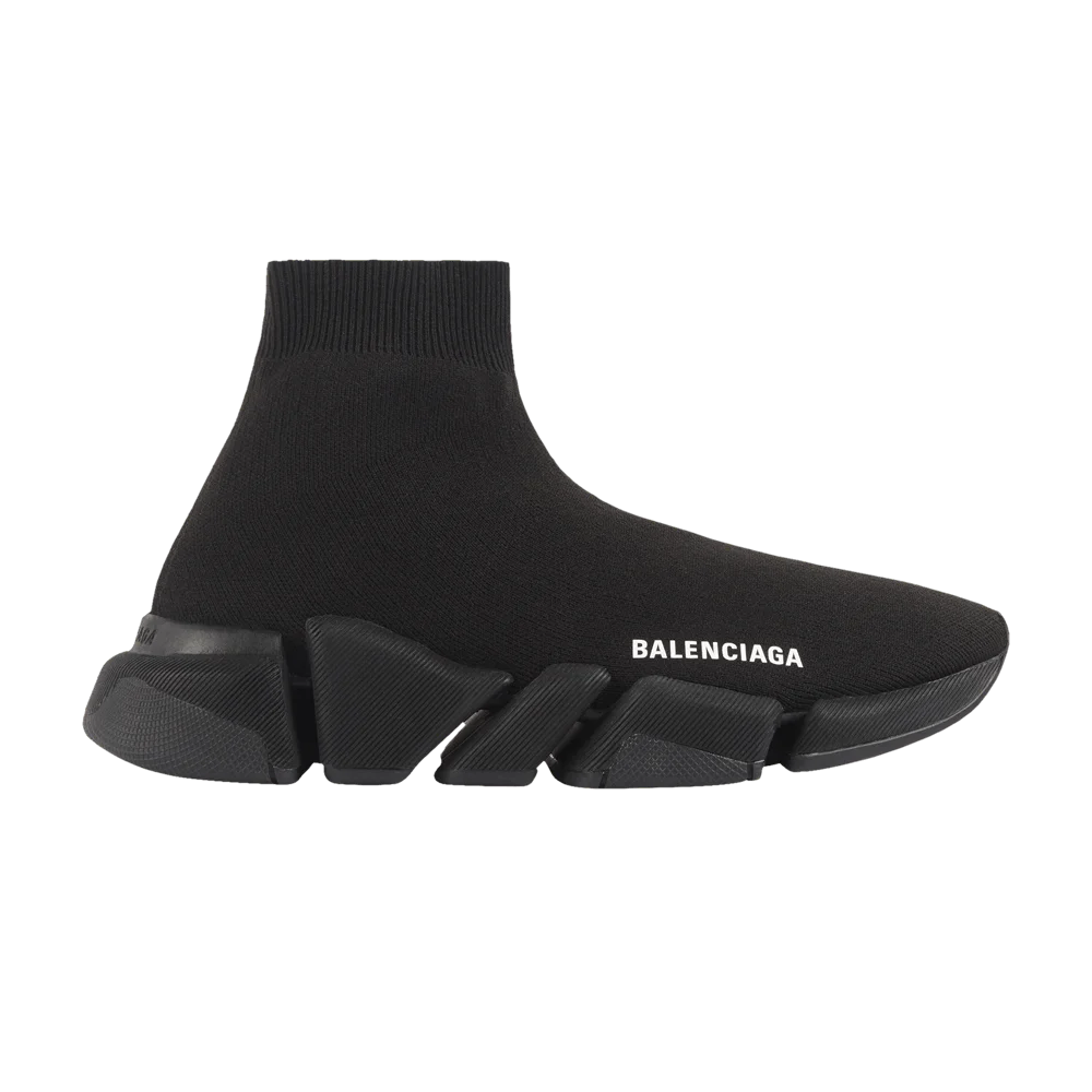 Krossovki-Balenciaga-Wmns-Speed-2-Trainer-Knit-Black